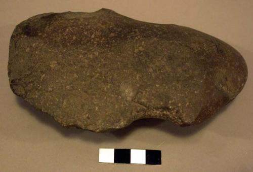 Notched stone axe