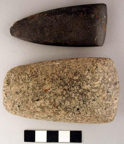 Stone axes, ground stone