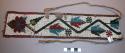 Beaded strips, possibly Ojibwa loomwork.
