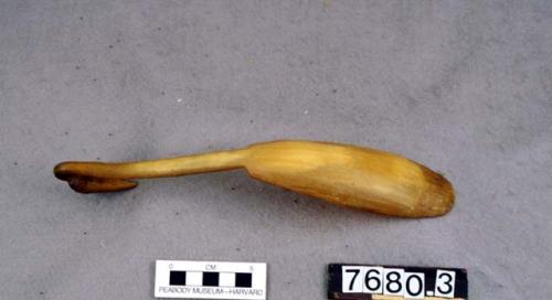 Spoon made of Bison Horn