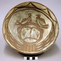 Early modern Hopi polychrome pottery bowl