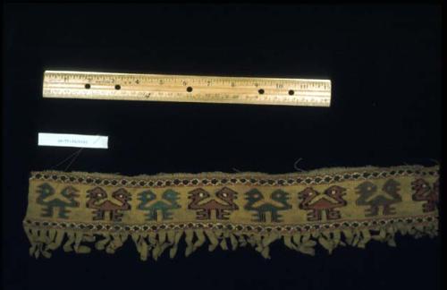 Border, slit tapestry