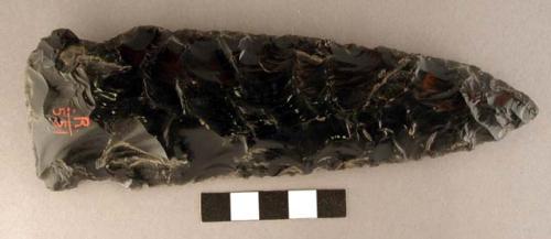 Spearpoint, obsidian