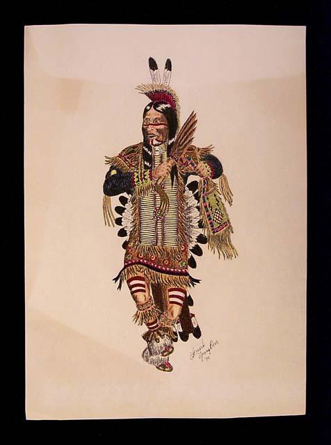 Lithograph of Dancer