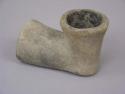 Clay elbow pipe