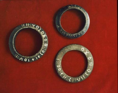 Inscribed stone bracelet (one of four)