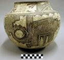 Early modern Hopi polychrome pottery jar