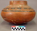 Pottery olla--glaze i