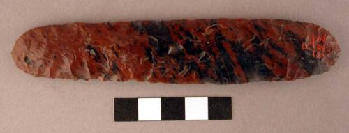 Chipped implement, obsidian