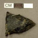 Chipped stone, projectile point, side-notched, chert