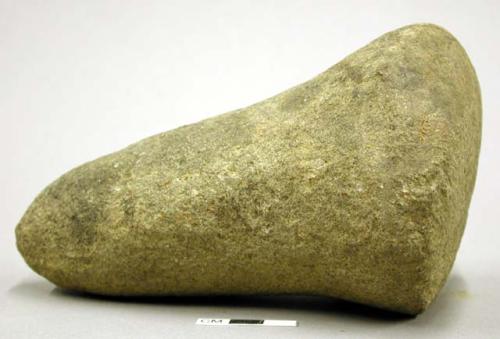 Ground stone, pestle, flared end