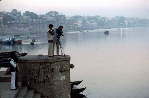 Robert Gardner and Akos at Kedara ghat