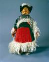 Doll illustrating costume of Ladakhi woman, without "beyry"