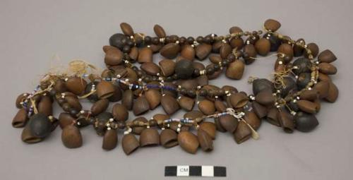 Necklace of glass beads and various kinds of seeds