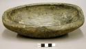 Stone dish, carved from steatite