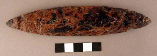 Chipped implement, obsidian