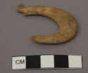 One piece hook, broken - illustrating use of bone of extinct moa