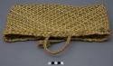 Flat basket with handle - coarsely made