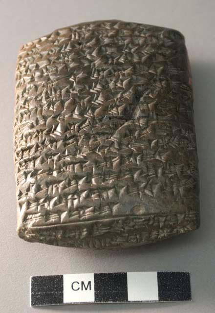 Clay tablet with writing - cuneiform