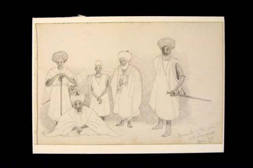 "Dambo and His Son at Lyawa, Dec. '18." Tuareg.