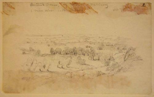 "Distant View of Fort Snelling. 6 miles above St. Peters"
