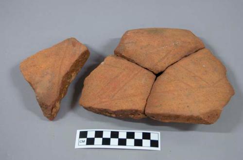 13 coarse incised ware sherds