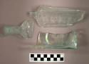 Partial glass bottle