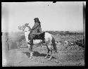 Tribal man on horse in Northern Africa