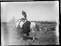 Tribal man on a horse in Northern Africa