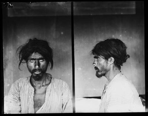 Glass plates of tribal men in Northern Africa