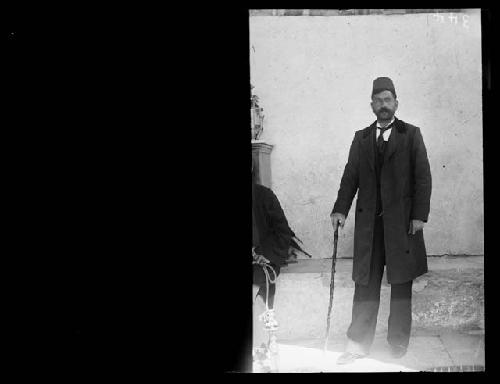 Man standing with cane