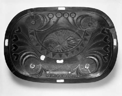 Argillite tray platter with bird desgin
