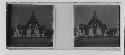 stereo glass slides; shrine or temple