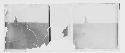 stereo glass slides; PEELED EMULSION, view of building