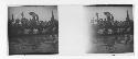 stereo glass slides of Siam; men in boats watching crowds ashore