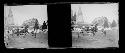 stereo glass slides; horse jumping