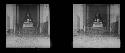 stereo glass slides; large buddha figure inset on platform