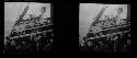 stereo glass slides; overlooking passengers on ship deck