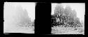 stereo glass slides; ruins and old structure