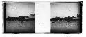 Stereo glass slides of Siam; waterway landscape