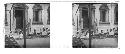 Stereo glass slides of Siam; children seated outside building with teacher?