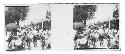 Stereo glass slides of Siam: drummers on street