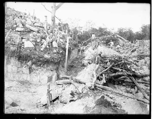 Misc. Glass Plates: Labna negatives received from CPB (Bowditch), 1912