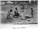 Photo of painting "Illinois Indians Preparing Salt"
