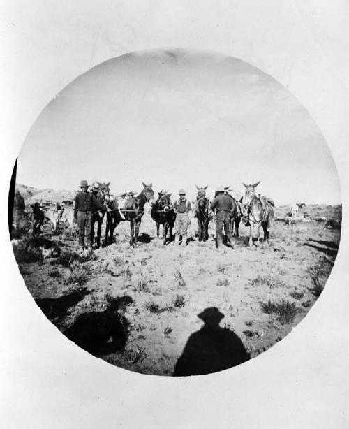 Men and horses, Hemenway Expedition, Southwest