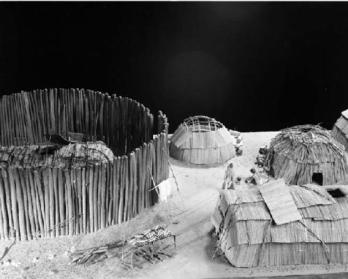 Model of house group of the Kwakwaka’wakwl Indians