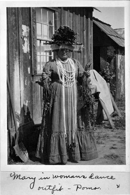 Mary in woman's dance costume, 1905