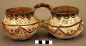 Polychrome pottery double jar