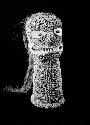 Wicker idol, formerly covered with feathers. The facorite war-god of Tamehameha