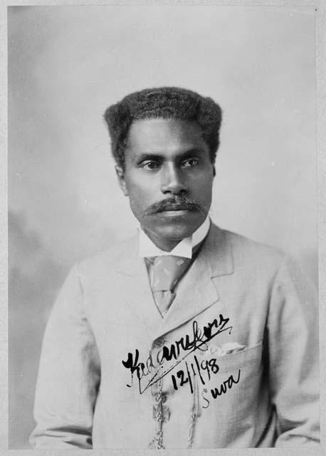 Portrait of a man from Fiji, 1898